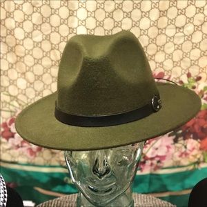 Olive Green Fedora